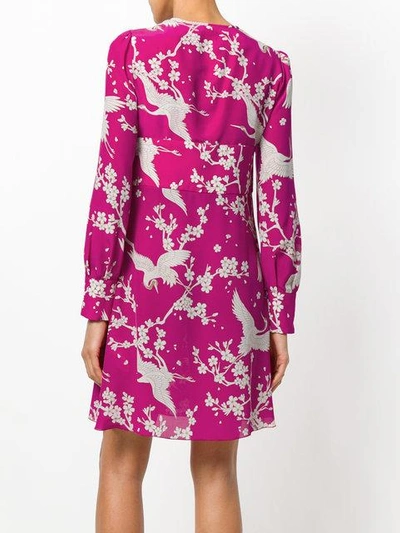Shop N°21 Nº21 Crane Print Dress - Pink