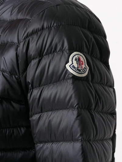 Shop Moncler Classic Padded Bomber Jacket In Blue