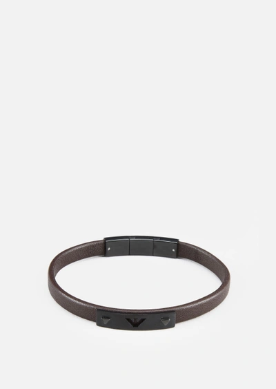 Shop Emporio Armani Bracelets - Item 50202236 In Brown