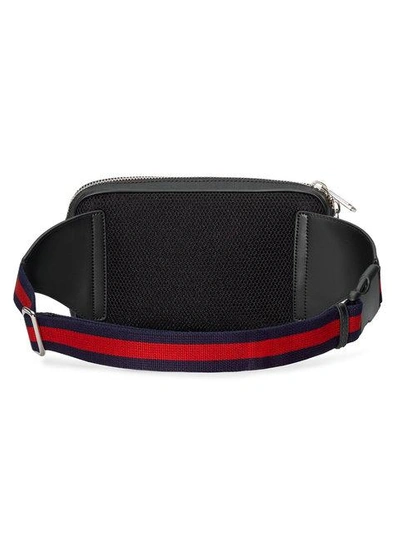 Shop Gucci Night Courrier Soft Gg Supreme Belt Bag In Black ,grey