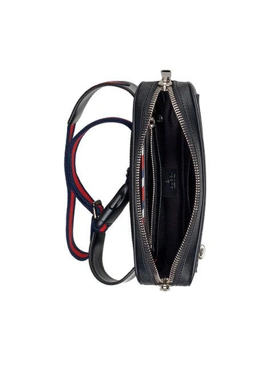 Shop Gucci Night Courrier Soft Gg Supreme Belt Bag In Black ,grey