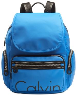 calvin klein nylon signature backpack