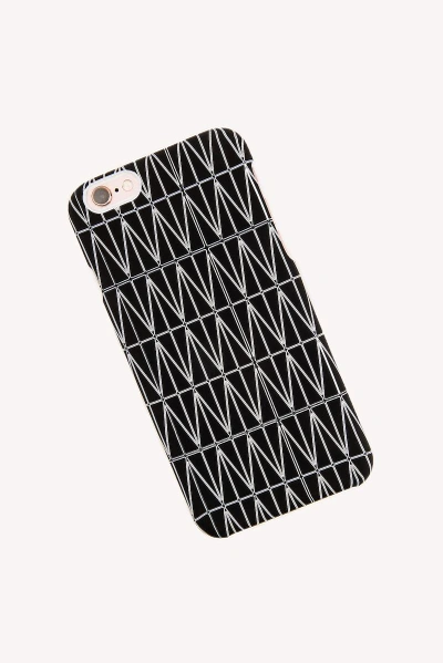 Shop Dagmar Grid Iphone 6/6s Case - Black