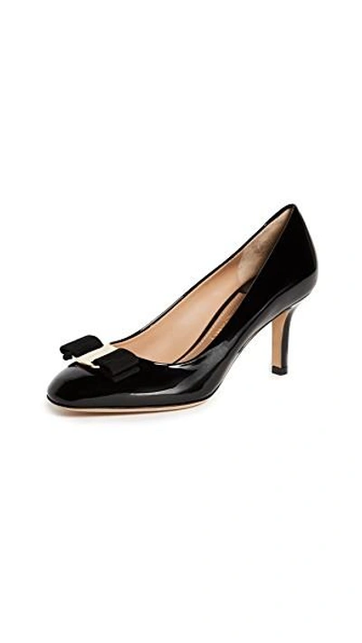 Shop Ferragamo Erice 70mm Pumps In Nero