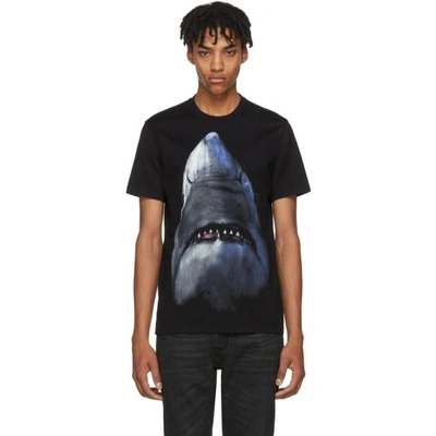 Shop Givenchy Black Shark T-shirt In 001 Black