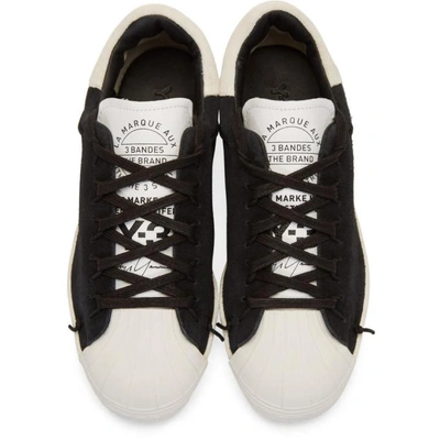 Shop Y-3 Black & White Super Knot Sneakers