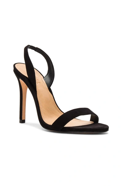 Schutz Luriane Suede Slingback Sandals In Black