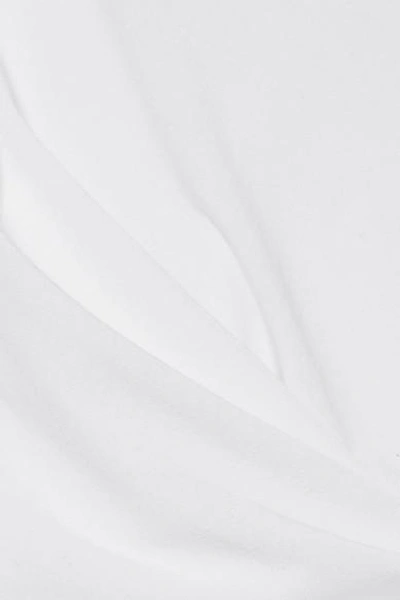 Shop Wolford Stretch Modal-blend Turtleneck Bodysuit In White