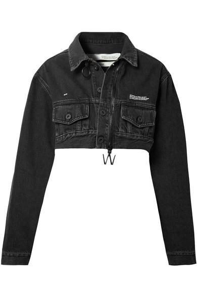 cropped denim jacket sale