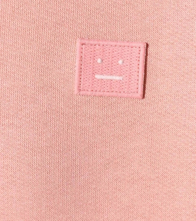 Shop Acne Studios Face Cotton Sweatshirt In Pink