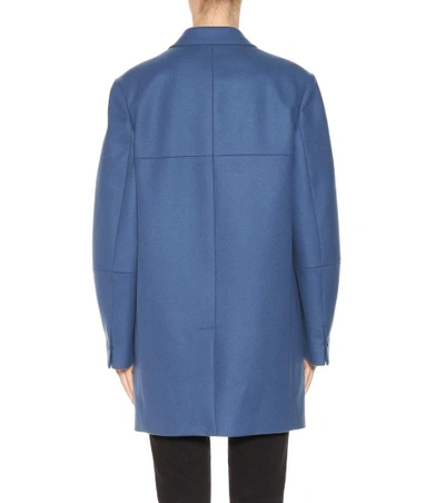 Shop Acne Studios Klarah Wool-blend Jacket In Slate Llue