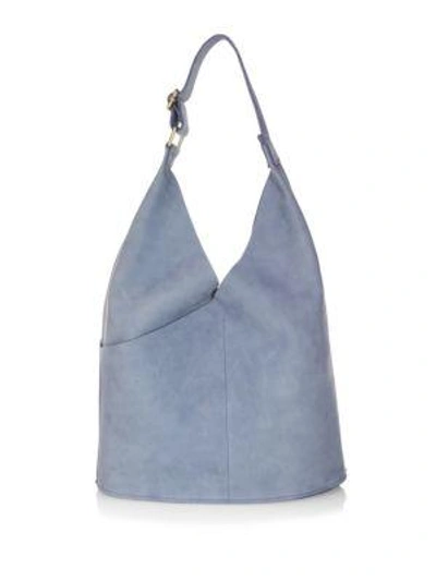 Sadie Leather Hobo Bag In Indigo