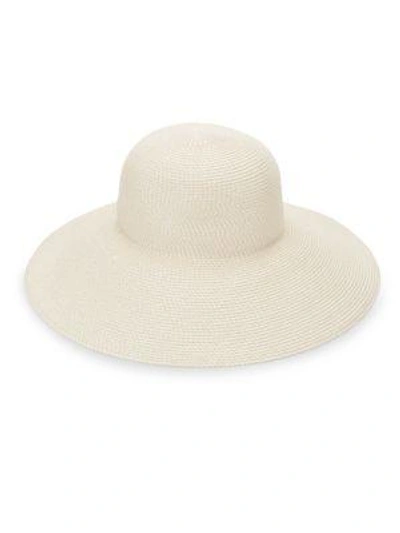 Shop Eric Javits Bella Woven Hat In Cream