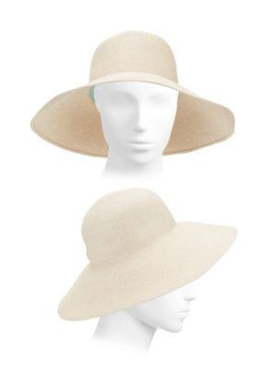 Shop Eric Javits Bella Woven Hat In Cream