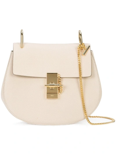 Shop Chloé Drew Shoulder Bag In Neutrals