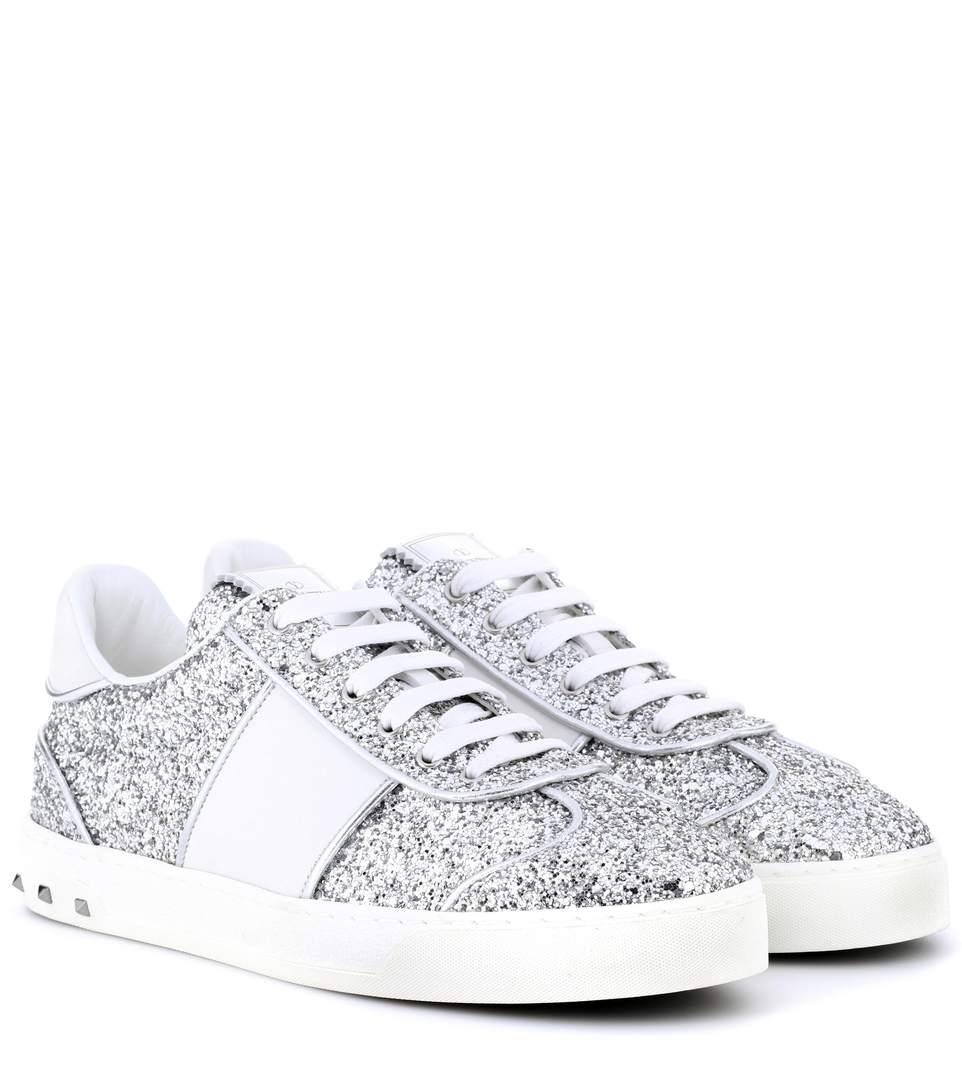 valentino glitter sneakers