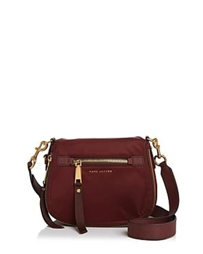 Shop Marc Jacobs Trooper Nomad Small Nylon Saddle Bag In Port/gold