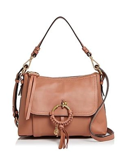 Shop See By Chloé See By Chloe Joan Small Crossbody In Cheek/gold