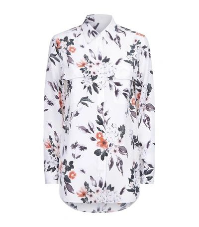 Shop Equipment Signature Floral Shirt In White