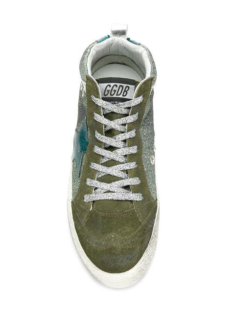 golden goose neon green