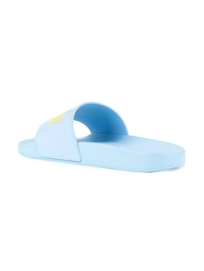 Shop Dsquared2 Icon Slides In Blue