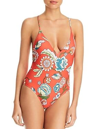 Shop 6 Shore Road By Pooja Seabrook One Piece Swimsuit In Monterrey Blooms Red