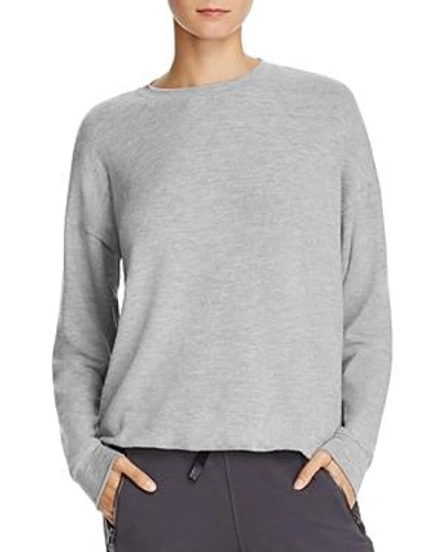 Shop Alo Yoga Soho Sweatshirt In Dove Gray Heather