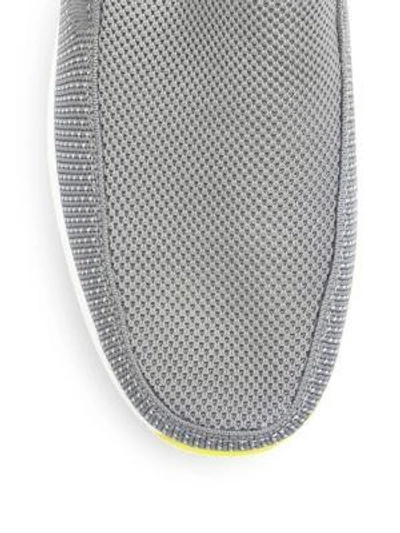 Shop Swims Breeze Leap Knit Slip-on Sneakers In Light Grey Yellow