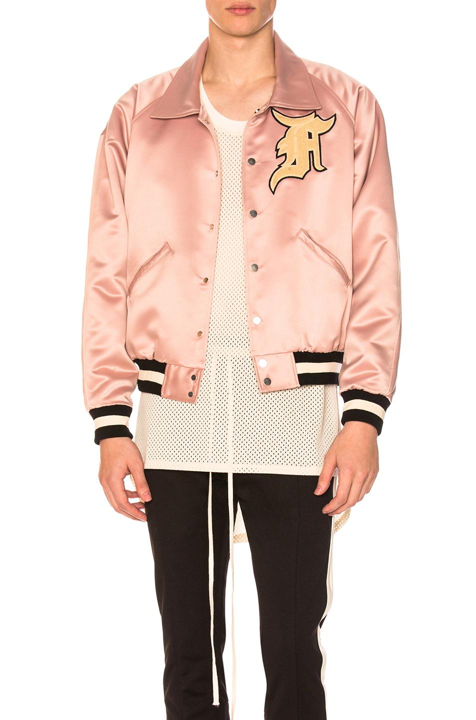 fear of god pink bomber