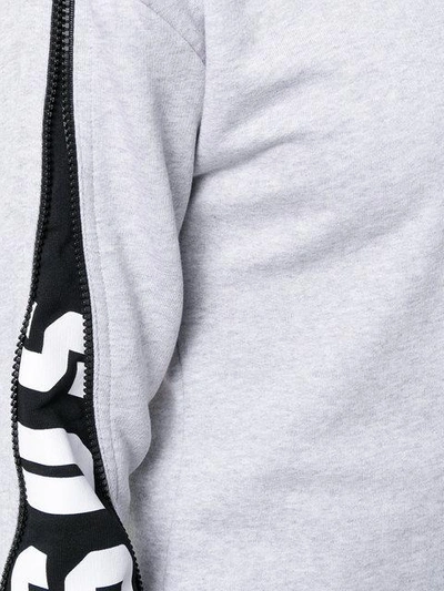 Shop Versus Zipped Sleeve Sweatshirt - Grey
