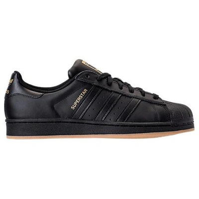 Shop Adidas Originals Men's Superstar Gum Casual Shoes, Black