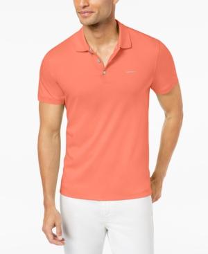 calvin klein men's liquid touch interlock polo