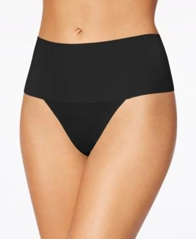 Shop Spanx Women's Undie-tectable Thong Sp0115 In Very Black