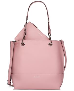 calvin klein sonoma reversible novelty tote with pouch