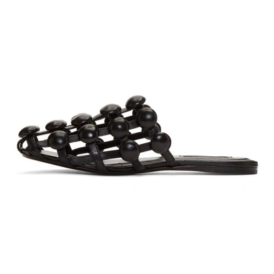 Shop Alexander Wang Black Amelia Slides