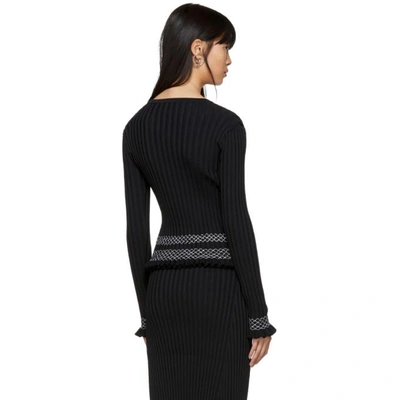 Shop Altuzarra Black Malou Crewneck Sweater In 001 Black