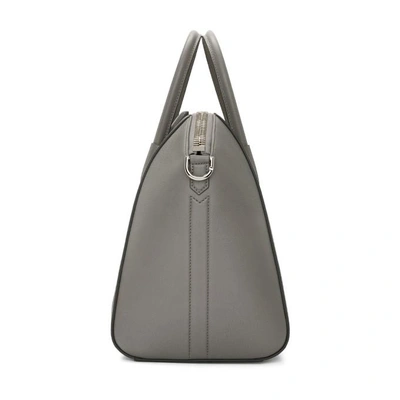 Shop Givenchy Grey Medium Antigona Bag In 051 Pe Grey