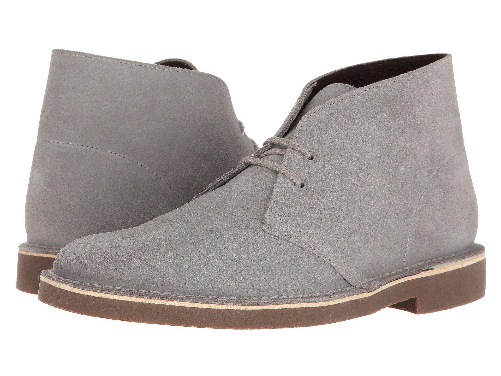 Clarks Bushacre 2 In Light Grey Suede 