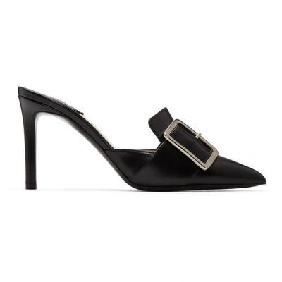 Shop Altuzarra Black Izy Mules In 001 Black