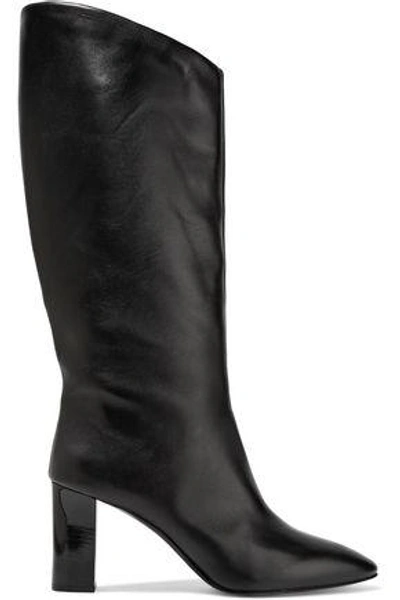 Shop Acne Studios Woman Aly Leather Boots Black