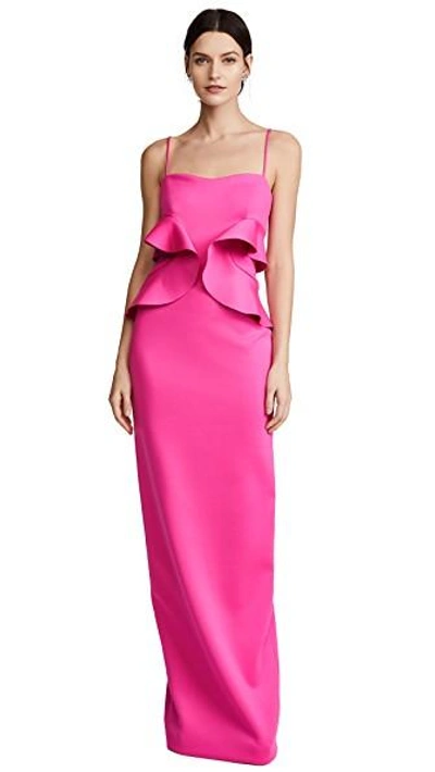 Shop Black Halo Delray Gown In Iconic Pink