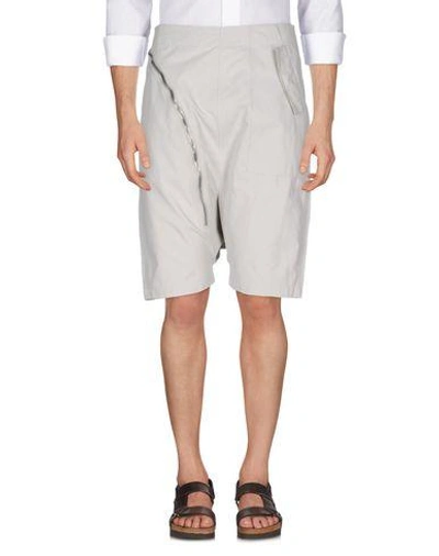 Shop Rick Owens Drkshdw Shorts & Bermuda In Light Grey