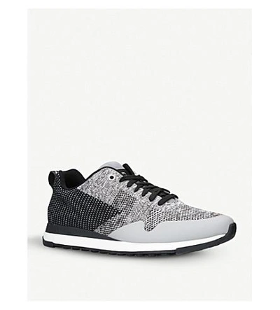 Shop Paul Smith Rapid Runner Low-top Woven Trainers In Grey/other