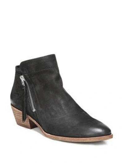 Shop Sam Edelman Packer Leather Ankle Booties In Black