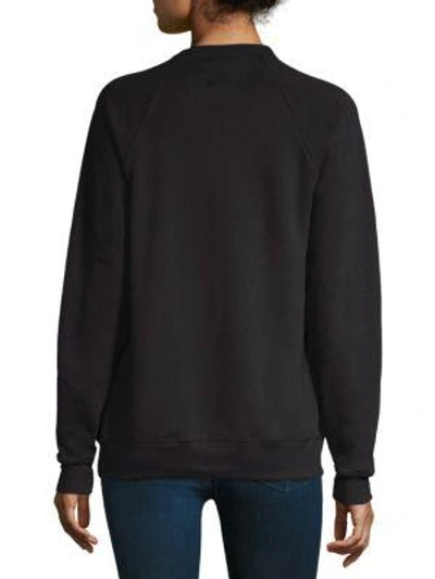 Shop Knowlita Cleveland Raglan Sleeve Sweatshirt In Black Black