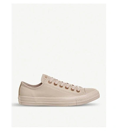 Converse Star Low-top Leather Trainers Dusk Pink Rose Gold | ModeSens