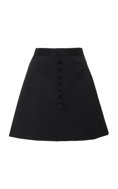 Shop Red Valentino Flared Mini Skirt In Black