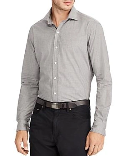 Shop Polo Ralph Lauren Classic Fit Long Sleeve Button-down Shirt In Gray