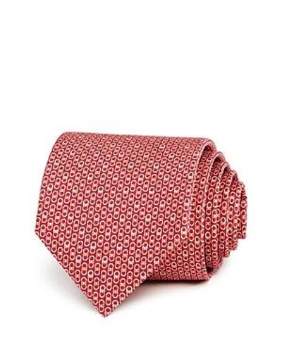 Shop Ferragamo Linking Gancini Classic Tie In Red