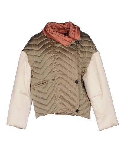 Shop Isabel Marant Double Breasted Pea Coat In Khaki